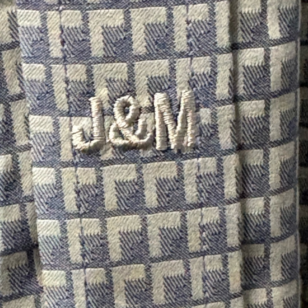 Johnston & Murphy Gray Patterned Button Down Shirt - image 3